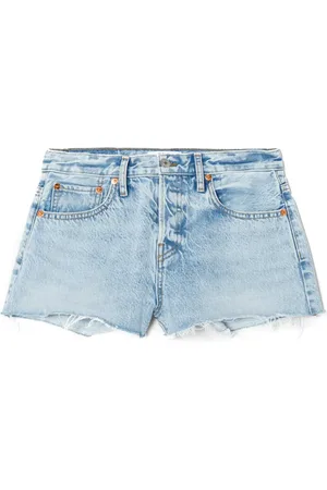 RE/DONE Mid-rise denim shorts
