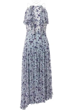 Serafini Floral-print sheer midi dress