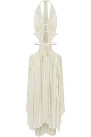 Serafini Cut-out draped midi dress