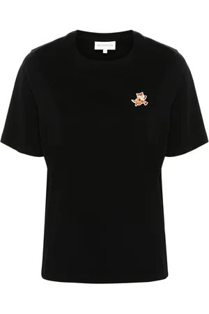 Maison Kitsuné Speedy Fox-appliqué T-shirt