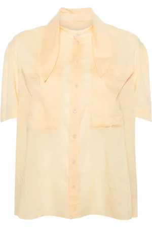 LEMAIRE Attached-scarf cotton shirt