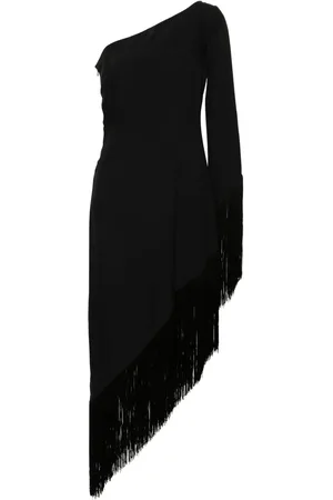 ‎Taller Marmo‎ Fringed one-shoulder midi dress
