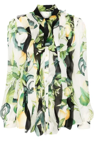 Roberto Cavalli Lemon-print silk shirt