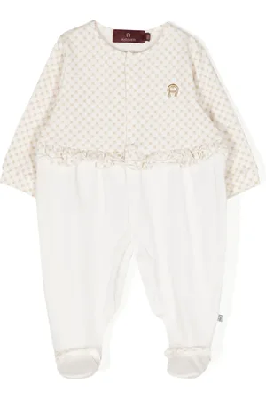 Aigner Logo-print ruffle-detail pyjamas