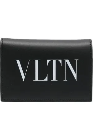 VALENTINO GARAVANI VLTN-print leather cardholder