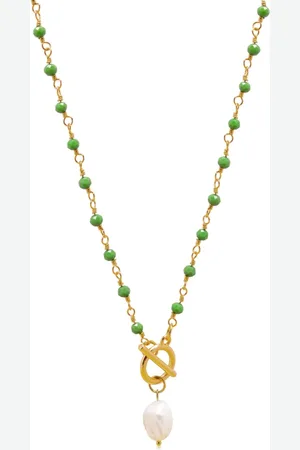 Nialaya Pearl-pendant wrap necklace
