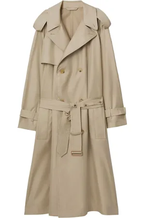 Burberry Double-breasted silk trench coat