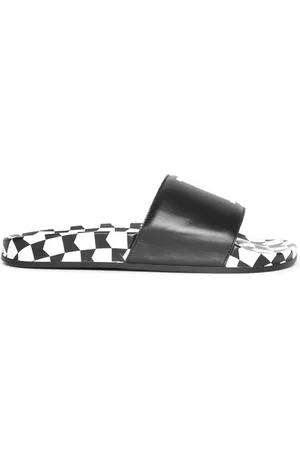 Rhude Logo-print leather slides