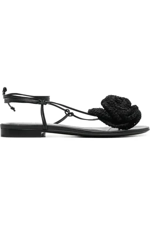MAGDA BUTRYM Crochet-floral-appliqué sandals