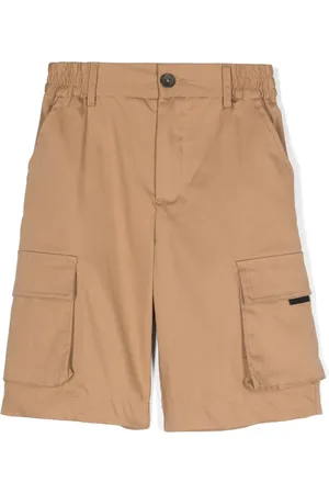 MONNALISA Logo-detail cargo shorts