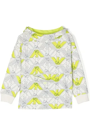 Emporio Armani Logo-print cotton hoodie