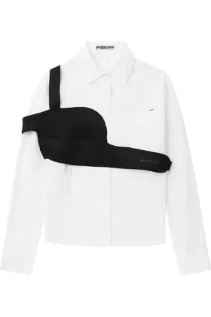 Hyein Seo Chest-band cotton shirt