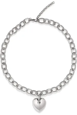 Nialaya Heart-pendant choker-chain necklace