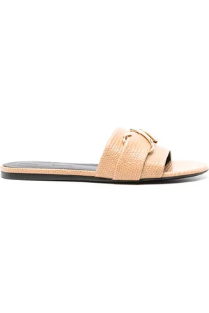 Proenza Schouler Monogram leather slides