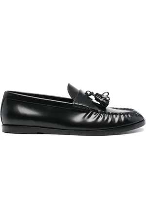The Row Tassel-detail leather loafers