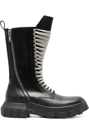 Rick Owens Army Tractor leather boots