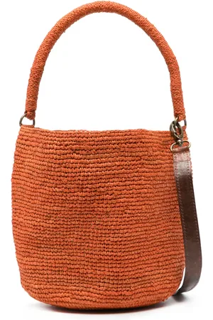 IBELIV Siny raffia bucket bag