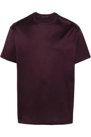 LOW BRAND Logo-embroidered cotton T-shirt
