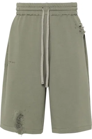 Ih Nom Uh Nit Logo-print distressed shorts