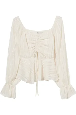 B+AB Ruffled peplum blouse