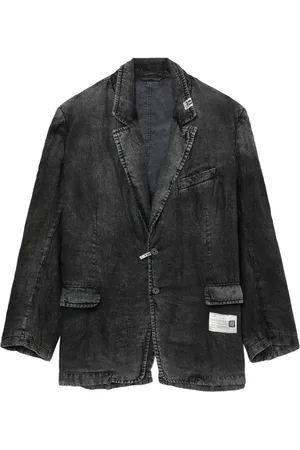 Maison Mihara Yasuhiro Faded effect linen jacket