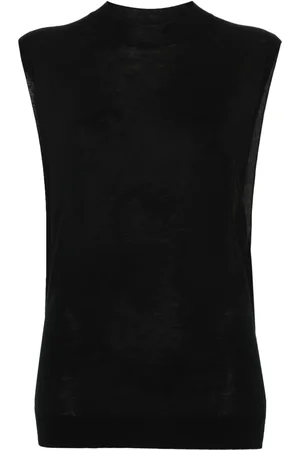 Sportmax Sleeveless wool-silk top