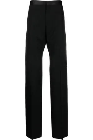 Givenchy Satin-trim straight-cut tailored trousers
