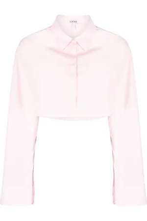 Loewe Cropped poplin cotton shirt
