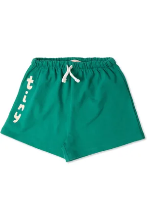 Tiny Cottons Drawstring stretch-cotton shorts