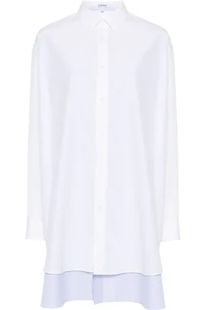 Loewe Layered poplin shirt dress