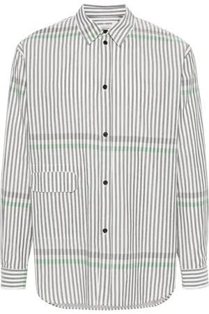 HENRIK VIBSKOV Hole striped shirt