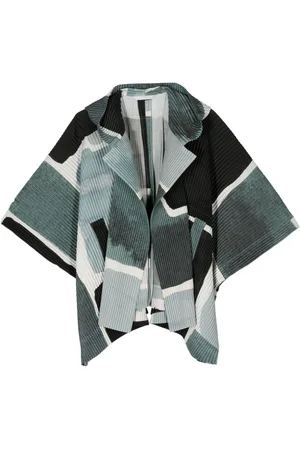 Issey Miyake Landscape plissé-effect jacket
