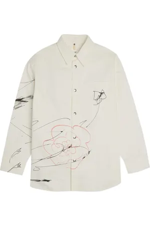 OAMC Scribble Tower cotton shirt