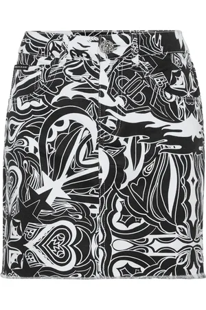 Philipp Plein Tribal Circus denim miniskirt