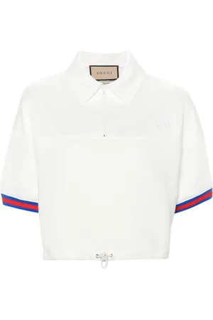 Gucci Web-stripe jersey polo shirt