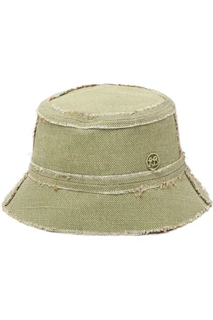 Ruslan Baginskiy Logo-patch frayed bucket hat