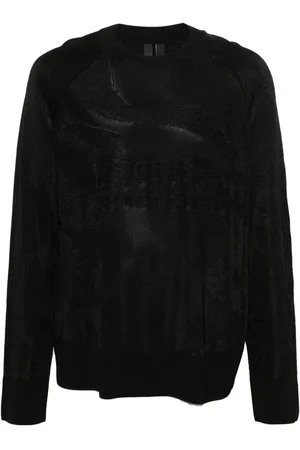 Y-3 Patterned-jacquard ribbed jumper