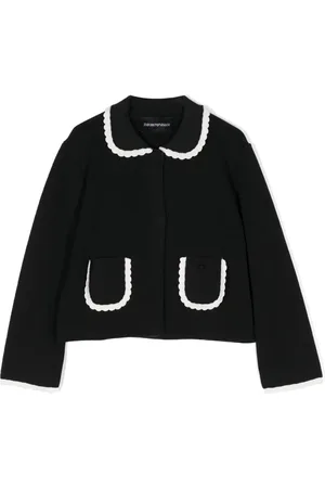 Emporio Armani Lace-trimmed cotton cardigan