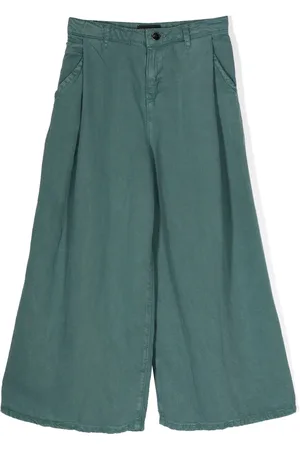 Emporio Armani Wide-leg cotton trousers