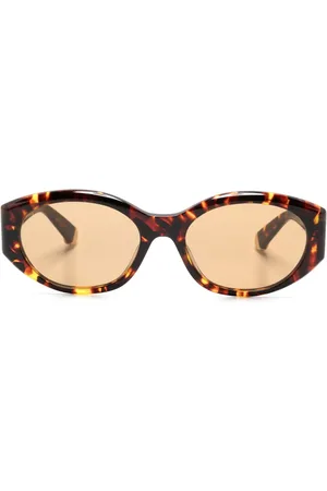 Stella McCartney Tortoiseshell-effect oval sunglasses