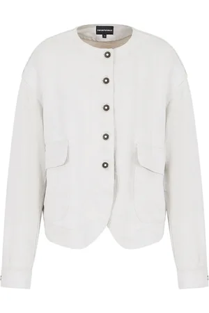 Emporio Armani Single-breasted collarless jacket
