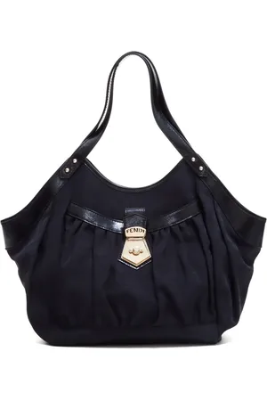 Fendi Zucca cut-out logo handbag