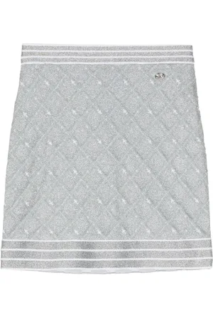 CHANEL 2000s geometric-pattern skirt
