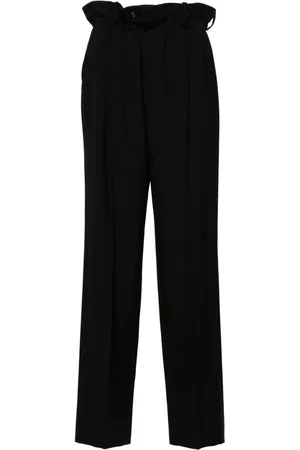 Gucci Paperbag-waist straight-leg trousers