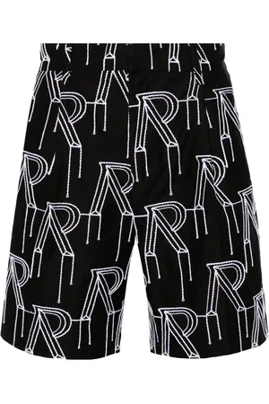 Represent Initial-embroidered tailored shorts