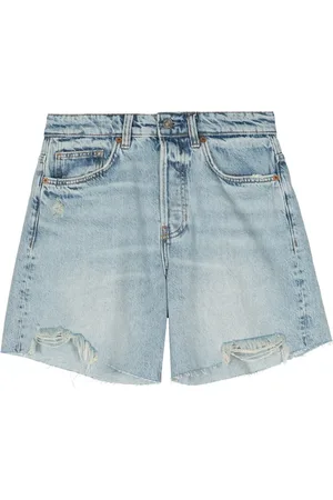 Reformation Raye mid-rise denim shorts