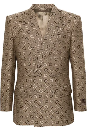 Gucci Maxi Horsebit double-breasted blazer