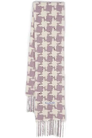 Acne Studios Houndstooth chunky scarf