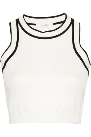 Max Mara Fine-knit cropped top