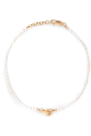 Otiumberg Link Up beaded pearl anklet